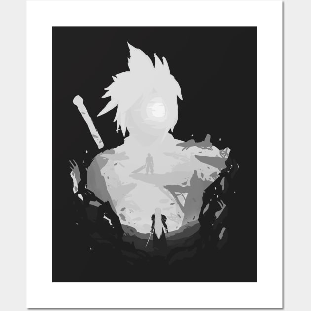 Another Reunion Grey V.:Final fantasy 7 remake Wall Art by Vertei